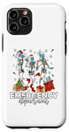 Coque pour iPhone 11 Pro Infirmière à bascule pour le service d'urgence de Noël