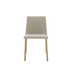 TV Chair, Natural Ash Base, Fabric Cat. G, Coda Creme/Noir 4701