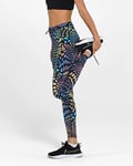 Nike Epic Luxe Leggings DRI Fit Tights Rainbow Spot Running Gym Mid Rise Size XS