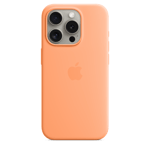 Apple Silikonskal med MagSafe till iPhone 15 Pro – apelsinsorbet
