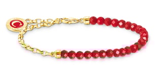 Thomas Sabo Charm Club Charmista as We kiss gold red charmarmband A2130-427-10-L17v