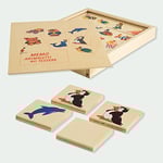 Dida - Memory Petits Animaux: Jeu de Mémoire et d'Association Montessori, Mémo Animaux, 40 Cartes en Bois à Apparier, pour Enfants de 2-4 Ans, Jeux Éducatifs de Table