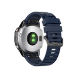 Gummi Smart Watch Armband för Garmin Fenix 6/5, 22mm - Mörkblå