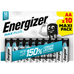 Energizer MaxPlus AA LR6 Alkaline 1.5V Batteries x 10 *High Performance*
