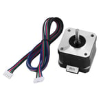 Heayzoki 3d printer nema 17 stepper motor, 1Pc 4-lead 12V 1.3A 0.30Nm Stepper Stepping Motor 42 for 3D Printer, 4-Lead with 1m Cable and Connector for DIY CNC 3D Printer (Pack of 1)