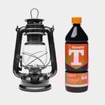 NOCK Stormlykta / fotogenlykta Mysingen X, 250 mm, svart, med veke + 1 liter lampolja