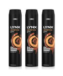 Lynx Mens XXL Dark Temptation 48-Hour High Definition Body Spray Deodorant, 3x250ml - NA - One Size