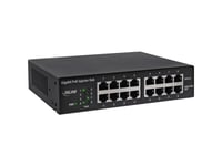 Inline 32308H, Gigabit Ethernet, 10,100,1000 Mbit/S, Ieee 802.3, Ieee 802.3Ab, Ieee 802.3Af, Ieee 802.3At, Ieee 802.3U, Sort, Poe, Strøm, 56 V