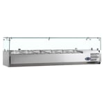 TOPPING COUNTER 1800mm FOOD PREPERATION BAR COUNTER TOP DISPLAY SHELF FRIDGE