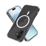 iPhone 16 Plus Magsafe Skal Stötdämpande Transparent