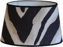 Terranea Zebra Oval Lampskärm 30cm Svart