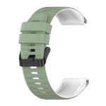 Garmin Fenix​​5x Plus Silikone urrem, 26 mm - Grøn, hvid