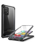 i-Blason Ares Coque pour Samsung Galaxy A52s 5G/Galaxy A52 5G/Galaxy A52 (Version 2021), Coque Rigide Antichoc intégrale avec Protecteur d'écran intégré (Noir)