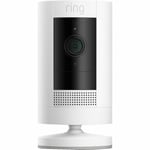 Ring Stick Up Cam Battery Full HD 1080p White Wireless Home Security Camera