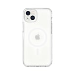 tech21 Coque Transparente pour iPhone 14 Plus Evo Crystal Compatible avec MagSafe - Absorption des Chocs et des Rayures - 4,9 m - FlexShock - Protection Contre Les Chutes