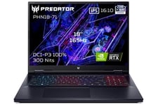 gaming PREDATOR HELIOS NEO 18 QHD+ 165 Hz -Intel core i9 14900HX RAM 32 Go DDR5 1 To SSD GeForce RTX 4070 TGP 115 W - Noir