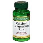 Nature's Bounty Calcium Magnesium Zinc Caplets 100 Caplets By