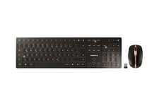 CHERRY DW 9100 SLIM - sats med tangentbord och mus - QWERTZ - tysk - svart/brons