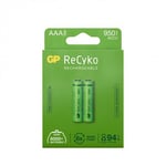 gp batterier GP ReCyko+ Laddningsbart AAA 1,2V 950mAh 2-pack