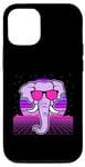 iPhone 13 Pro Aesthetic Vaporwave Outfits with Elephant Vaporwave Case