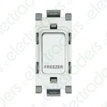 Deta G3558 Grid Switch 20 Amp Double Pole marked 'Freezer' (White)