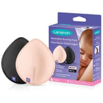 Lansinoh Breastfeeding Washable Nursing Pads kankaiset liivinsuojat Light Pink + Black 2x4 kpl