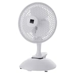 Taylor & Brown® Pedestal Cooling Fan Desk Fans Metal Floor Fan Stand Standing Air Cooler Portable for Home or Office (6" 2 In 1 Stand or Clip Fan)