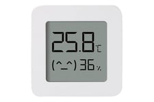 Xiaomi Mi Temperature and Humidity Monitor 2 - temperatur- og fugtighedsssensor - Bluetooth 4.2 LE - hvid