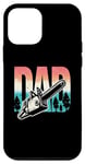 Coque pour iPhone 12 mini Tronçonneuse Dad - Vintage Lumberjack Lover Father's Day