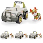Paw Patrol, Tracker’s Jungle Cruiser, Toy Truck with Collectible Action Figure, Sustainably Minded Kids’ Toys for Boys & Girls Aged 3 and Up (Pack of 4)
