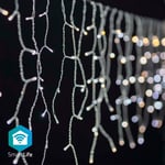 SmartLife Julbelysning | Istapp | Wi-Fi | Varm till cool vit | 400 LED's | 8.00 m | Android / IOS