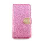 Skalo Glitter design Plånboksfodral till Samsung S20 FE - Rosa