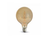 Exklusiv LED Retro lampa E27,8W, 800 Lumen, filament, G125