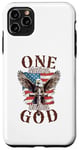 Coque pour iPhone 11 Pro Max One nation under God Patriot chrétienne foi dieu