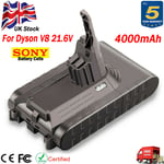 21.6v 4000mah For Dyson V8 Li-ion Battery V8 Animal,v8 Absolute, V8 Fluffy, Sv10