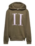 Encore Bouclé Hoodie Kids Tops Sweat-shirts & Hoodies Hoodies Khaki Green Les Deux