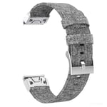 YOOSIDE Fenix 5S /Fenix 6S Watch Strap, 20mm QuickFit Woven Nylon Canvas Watch Band Strap for Garmin Fenix 5S,Fenix 6S Pro/Sapphire (Grey)