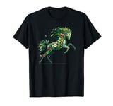 Free Spirit Riding horse with ros T-Shirt