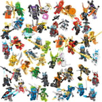 48 Pièces Ninja Empereur Ice Lloyd Kai Cole Jay Nya Vs Pythor Snake Skalidor Set Leader Blizzard Samurai Block Mini Figurines Kid Toys