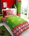 Homemaker ® Red football bedding duvet set quilt cover/sheet set/curtains *buy separately (Curtains)