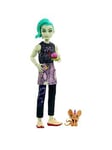 Monster High Deuce Gorgon Posable Doll, Pet And Accessories