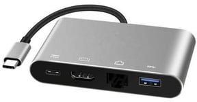 Concentrateur USB-C Adaptateur HDMI 4K LAN RJ45 USB 3.0 PD,JL1098