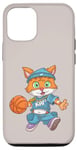Coque pour iPhone 15 Pro Chat de basket