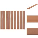 Staket - Living Staketbrädor reserv 9 st WPC 170 cm brun