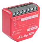 Infälld strömbrytare, Effektmätning, WiFi, Zigbee, Shelly 1PM Gen4