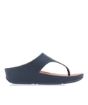 Fitflop Womenss Fit Flop Shuv Leather Toe-Post Sandals in Navy Leather (archived) - Size UK 9