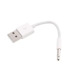 INECK® Cable Adaptateur USB 3.5mm Jack Data Chargeur Recharge pour Apple iPod Shuffle 3 4 5 6 generation