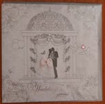 Congratulations On Your Wedding Day Greetings Card Cards Bride Groom Silver Arch