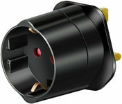 Brennenstuhl Travel Adaptor Mains Plug EU to UK Earthed 2 Pin to 3 Pin 13A