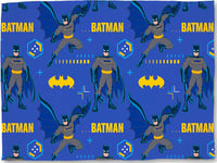 Batman Officially Licensed Super Soft Fleece Blanket Throw | Blue Tech Design, Perfect For Any Childrens Bedroom, 100cm x 150cm
